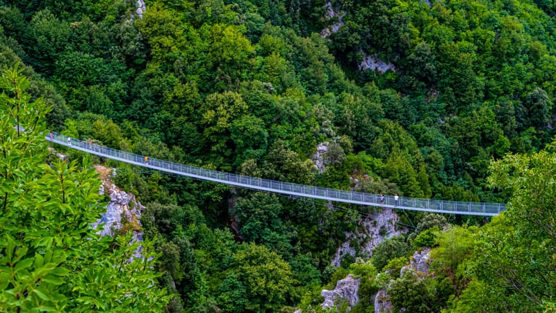 ponte tibetano campania