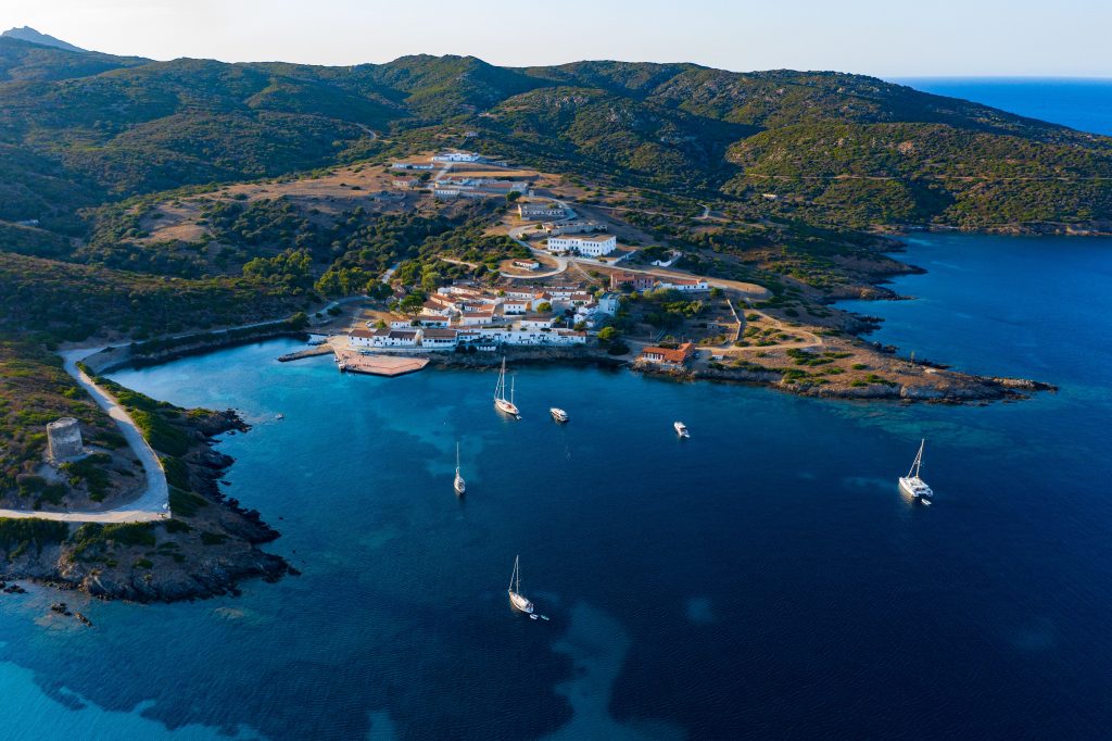 parco nazionale di asinara vista dall'alto