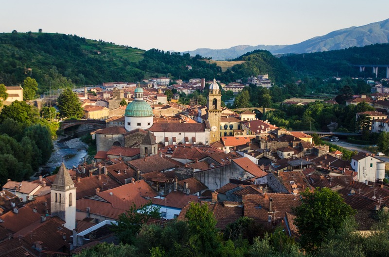 visuale panoramica di Pontremoli