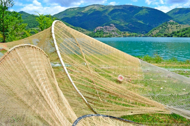 pesca al lago di Turano