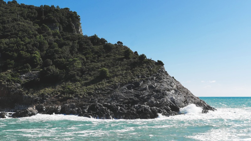 primo piano dell'isola palmaria