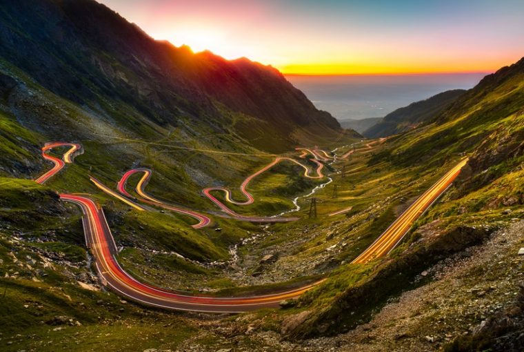 Transfagarasan al tramonto