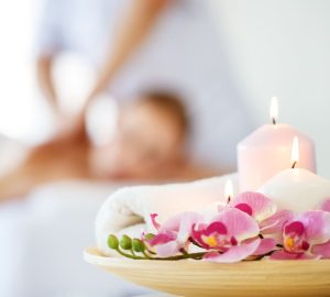 Terme di Cadez, massaggio fiori e candele
