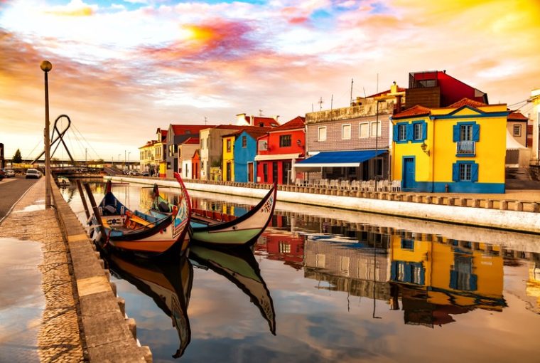 Aveiro al tramonto