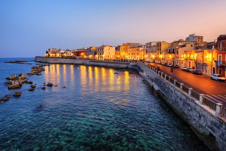 Siracusa al tramonto, spiagge di Siracusa