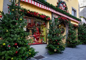 Rothenburg ob der Tauber, alberi di natale