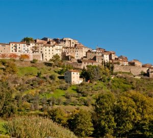 Chiusdino vista dal basso