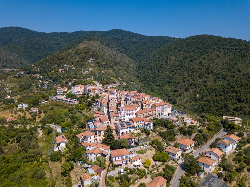 Panoramica del Prinicpato di Seborga visto dall'alto